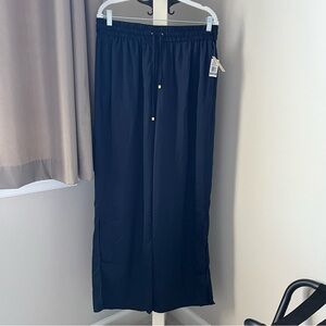 Michael Kors Navy Wide Leg Pants